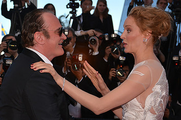 Uma Thurman and  Quentin Tarantino