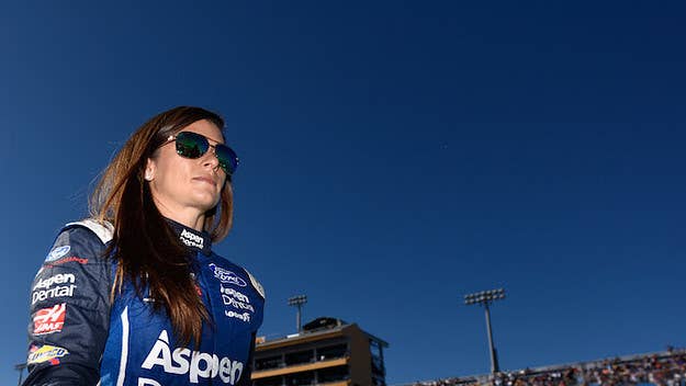 Danica Patrick says she's dating Aaron Rodgers.