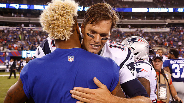 New York Giants WR Odell Beckham Jr. trades rap lyrics with Tom Brady