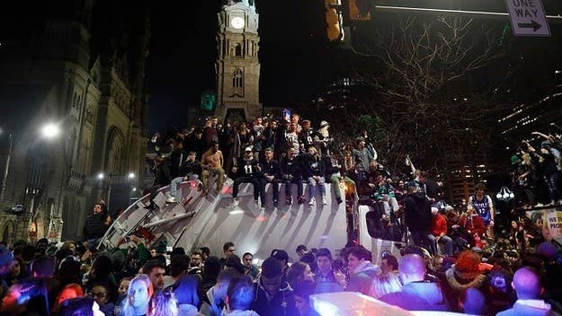 The Philadelphia mayor wants the "knucklehead contingent" to stay home during the Eagles Super Bowl championship parade.