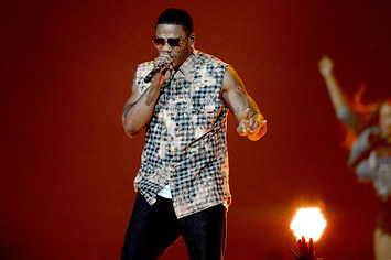 Nelly performs at the Honda Center.
