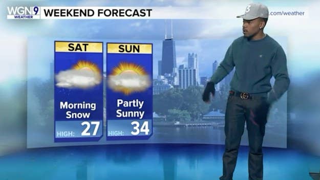 Chance the Rapper surprised viewers on Chicago's WGN Morning News with a special guest appearance.