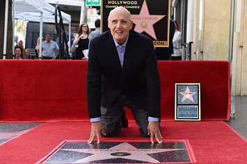 Jeffrey Tambor with his star on the Hollywood Walk of Fame.