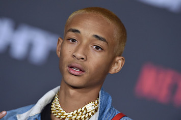Jaden Smith arrives at the premiere of Netflix's 'Bright'