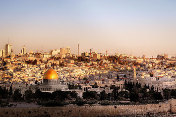Dome of Rock Jerusalem Skyline.