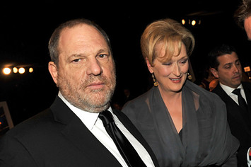 Harvey Weinstein and Meryl Streep attend the 18th Annual Screen Actors Guild Awards