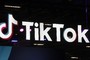 The logo of the mobile video sharing and social networking application TikTok