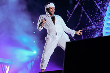 Childish Gambino performs live on stage during the 2017 Governors Ball Music Festival