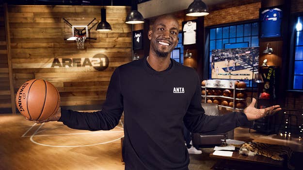 We talked to Kevin Garnett about his special Area 21 featuring NBA legends and his favorite trash talking story feature the G.O.A.T.