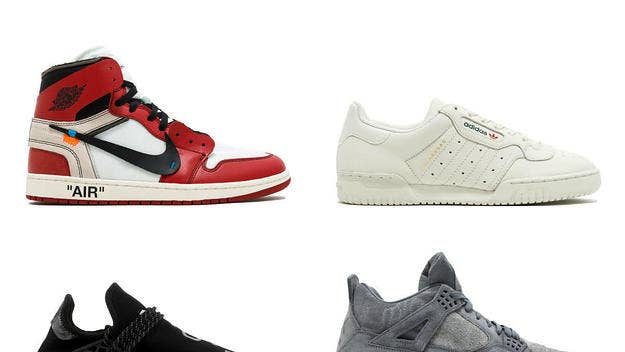 From Virgil Abloh's Nike collection to Pharrell's Adidas line, these shoes dominated the past 12 months.