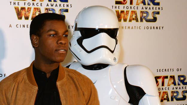 Actor John Boyega discusses the growth of Finn in Star Wars: The Last Jedi, producing his own movies, black British royalty and clapping back at racists
