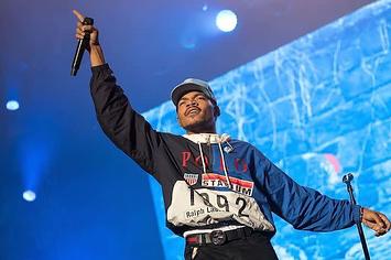 Chance the Rapper performing.