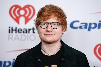 Ed Sheeran arrives at 2017 iHeartRadio Jingle Ball.