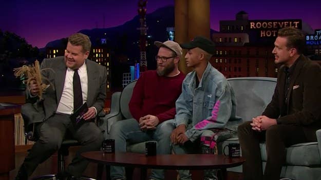 Corden is a goob, but Jaden Smith and Seth Rogen improved last night's 'Late Late Show' by roughly 10,000 percent.