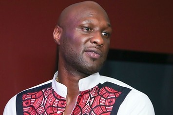 Lamar Odom at an album release party.