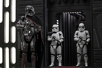 Captain Phasma and some Stormtroopers from 'Star Wars: The Last Jedi'
