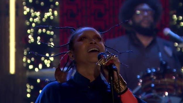 Badu and the Roots link for a performance of "On & On" and the late Fela Kuti's "Sorrow Tears and Blood."