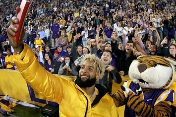 Odell Beckham Jr. at an LSU game.