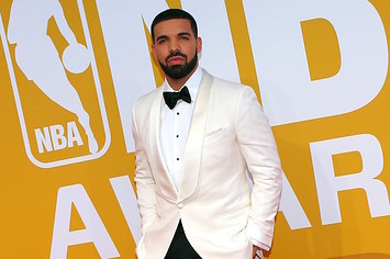 Drake at the NBA Awards.