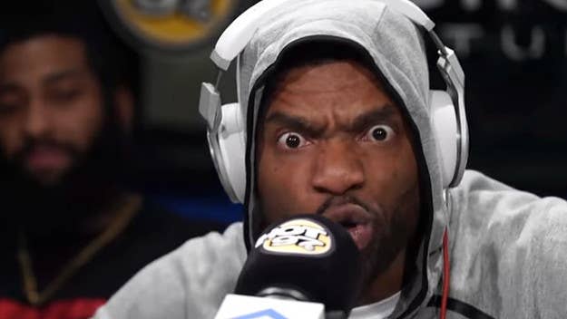 Loaded Lux goes in on his Funkmaster Flex freestyle, stunning the usually hyped-up hypeman. 