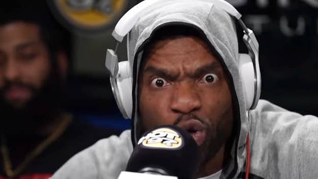 Loaded Lux goes in on his Funkmaster Flex freestyle, stunning the usually hyped-up hypeman.