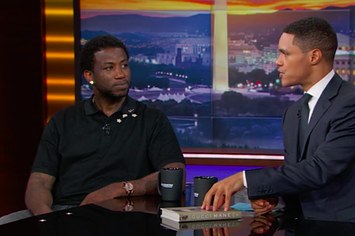 Gucci Mane on 'The Daily Show' with Trevor Noah.