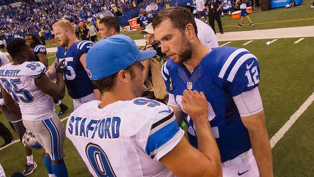 Matthew Stafford, Andrew Luck, Kawann Short, and more top the list of the highest paid players going into the 2017 NFL season.