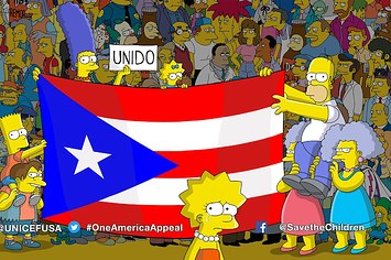 The Simpsons help Puerto Rico