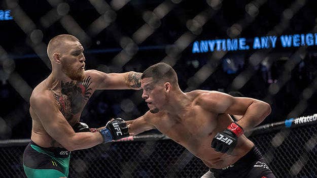 Nate Diaz took aim at the UFC for what he feels is an inaccurate representation of Conor McGregor's loss to Floyd Mayweather.