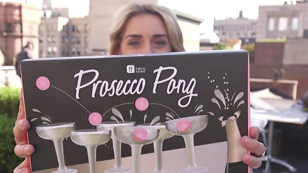 It's hard to imagine a lamer game than so-called "Prosecco pong."