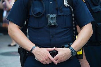 Police officer with a body camera