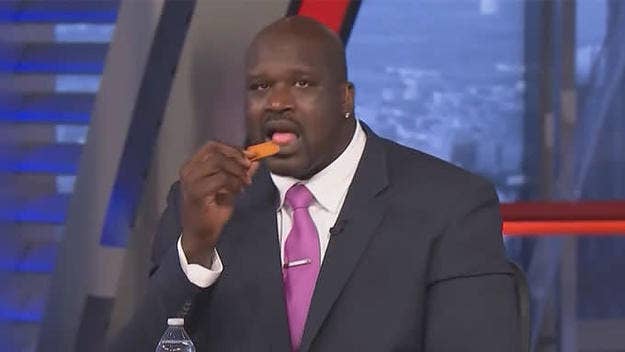 Shaq's confident demeanor quickly changed after he took the 'One Chip Challenge.' 