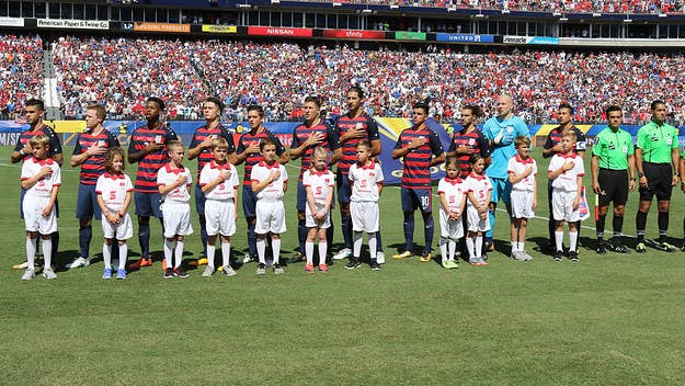 The USMNT plays Panama in the road to qualifying for the World Cup tonight, but he doesn't expect the players to protest the National Anthem.