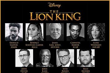 Lion King movie poster of cast.