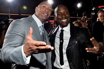 Tyrese and The Rock.