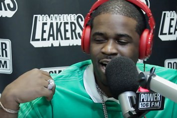 Screenshot from ASAP Ferg's freestyle on L.A. Leakers.