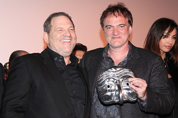 Quentin Tarantino and Harvey Weinstein.