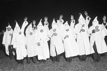 Klan taking oath