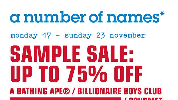 Check out our top picks o the a number of names* sample sale here.