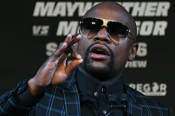 Floyd Mayweather at the final press conference.