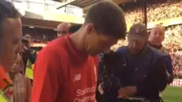 Steven Gerrard is staying with Liverpool right until the very end.