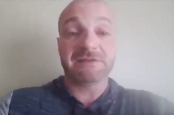 Chris Cantwell fights back tears in emotional message to police.