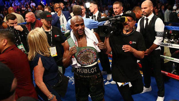 Floyd Mayweather's son echoed his dad by saying that Saturday's TKO of Conor McGregor was the last time Floyd will fight professionally.