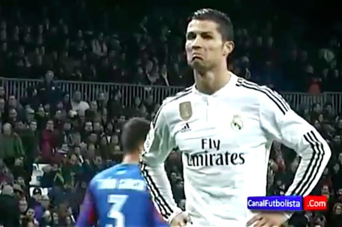 Video: Cristiano Ronaldo didn't look too happy after this Real Madrid goal