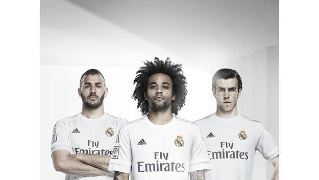 The home kit is gleaming white and the three stripes on the kit are silver as oppose to the sportswear giant's trademark black.