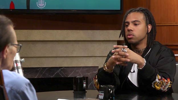 Vic Mensa also discussed Trump, mental health, and Bieber in a new interview with Larry King.