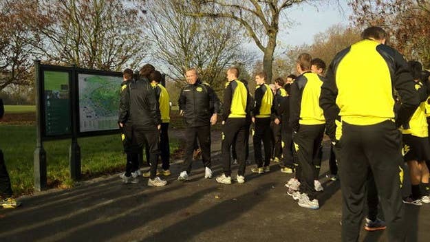 Borussia Dortmund are just like any normal amateur football club. At least that's how it looked this morning.

