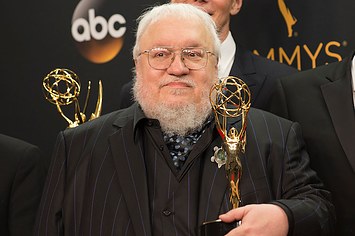 George R. R. Martin at the Emmys in 2016