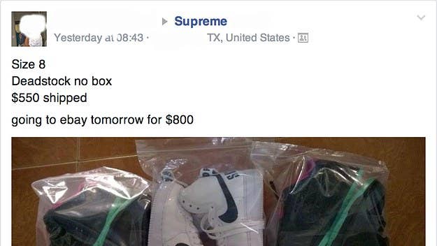 The leaked images of the Supreme X Nike Air Force Ones have been everywhere, and we've all seen them via a closed Facebook group. Where did they come from?