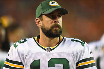 Aaron Rodgers during a Packers preseason game.